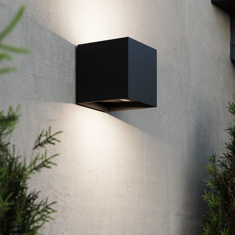 Qube Large Sconce by SONNEMAN - Modern Cube Design, 1500 Lumens, Dimmable, Energy Efficient, Indoor/Outdoor Use