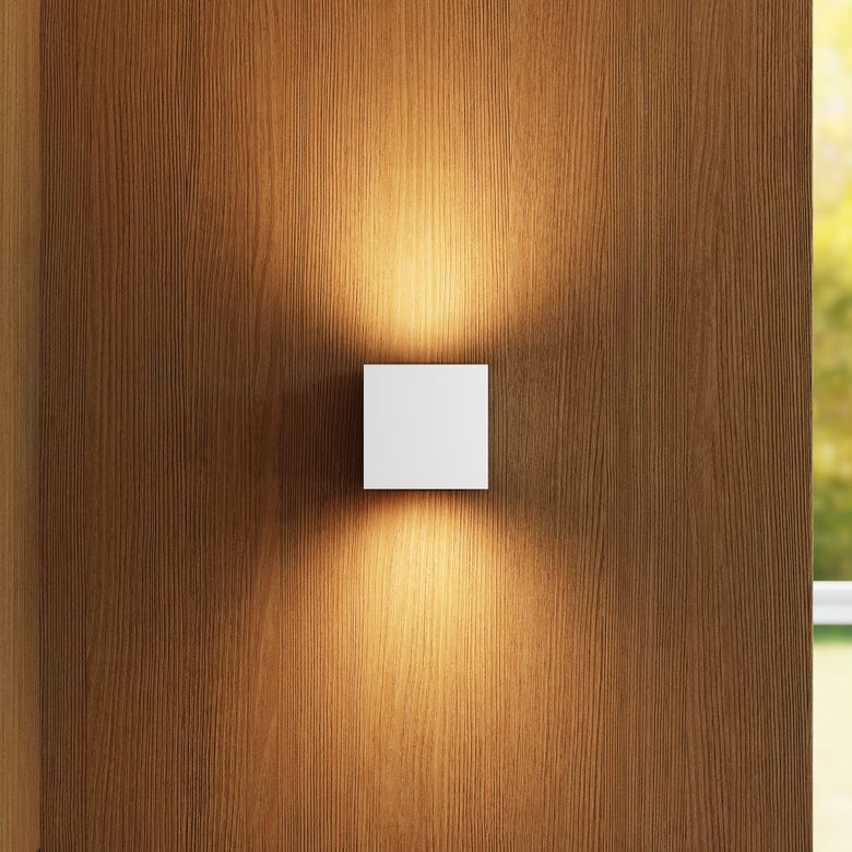 Qube Small Sconce by SONNEMAN - 5W LED, Dimmable, C-ETL-US Wet Rated, Modern Design