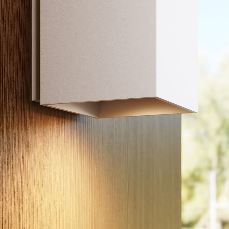 Qube Small Sconce by SONNEMAN - 5W LED, Dimmable, C-ETL-US Wet Rated, Modern Design