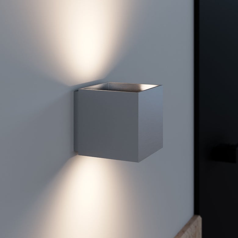 Qube Small Sconce by SONNEMAN - 5W LED, Dimmable, C-ETL-US Wet Rated, Modern Design