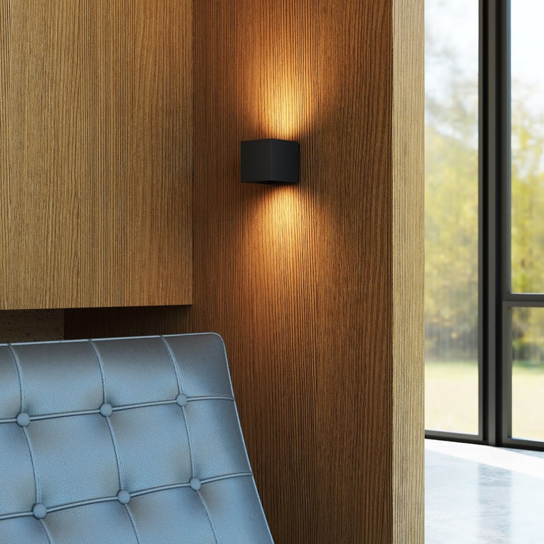 Qube Small Sconce by SONNEMAN - 5W LED, Dimmable, C-ETL-US Wet Rated, Modern Design