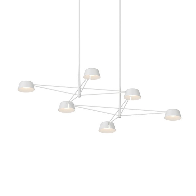 Ray 6-Light Chandelier By SONNEMAN - Dimmable LED, Energy Efficient, Modern Design, 3000K Warm Light