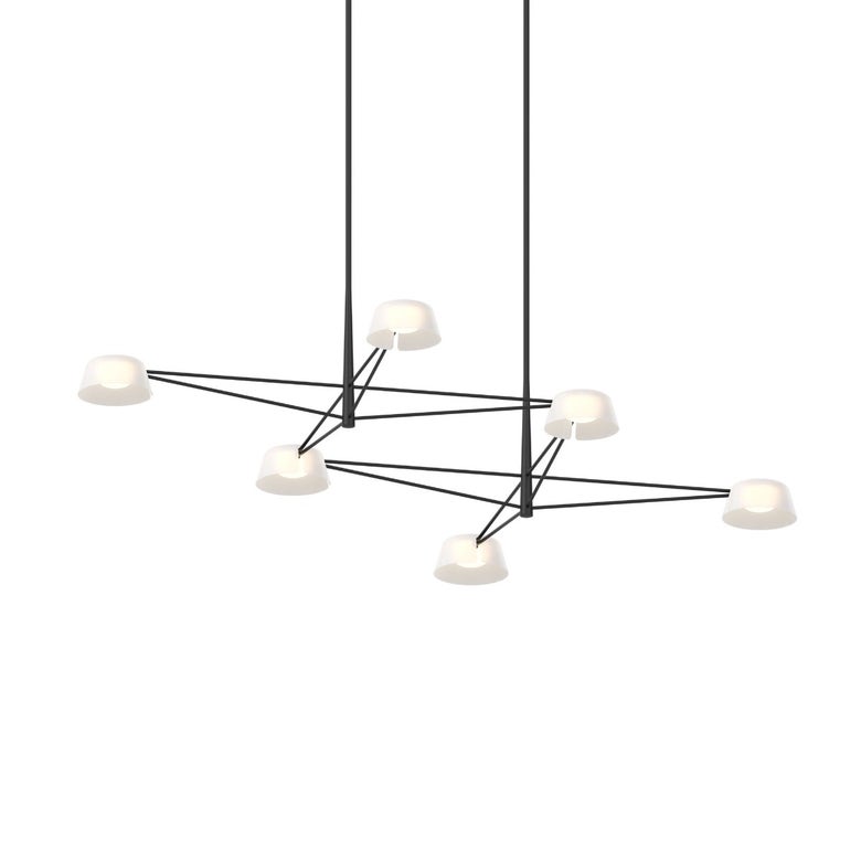 Ray 6-Light Chandelier By SONNEMAN - Dimmable LED, Energy Efficient, Modern Design, 3000K Warm Light