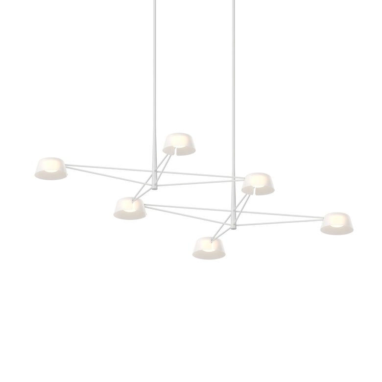 Ray 6-Light Chandelier By SONNEMAN - Dimmable LED, Energy Efficient, Modern Design, 3000K Warm Light