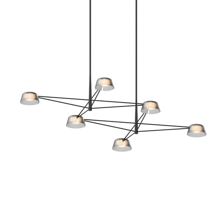 Ray 6-Light Chandelier By SONNEMAN - Dimmable LED, Energy Efficient, Modern Design, 3000K Warm Light