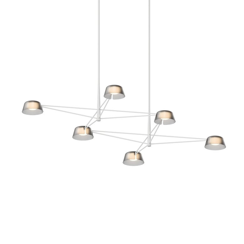 Ray 6-Light Chandelier By SONNEMAN - Dimmable LED, Energy Efficient, Modern Design, 3000K Warm Light