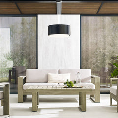 Roton 18" Outdoor Pendant Light by Visual Comfort - Modern, Dimmable, ETL Wet Rated, LED Efficiency