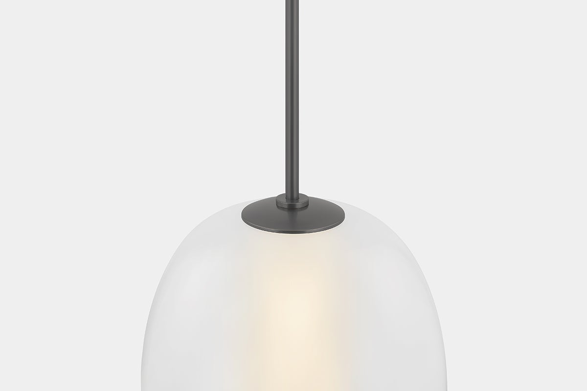 Hudson Valley Scranton Pendant 3015 - Elegant Hanging Light with Etched Glass & Opal Glow