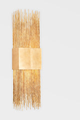 Corbett Lighting Sabine Sconce 28" Dimmable Vintage Gold Leaf Wall Light with Unique Organic Design