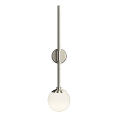 SONNEMAN Sabon Modern Single Sconce, Energy-Efficient LED, Dimmable, 3000K, Available in Satin Black or Nickel