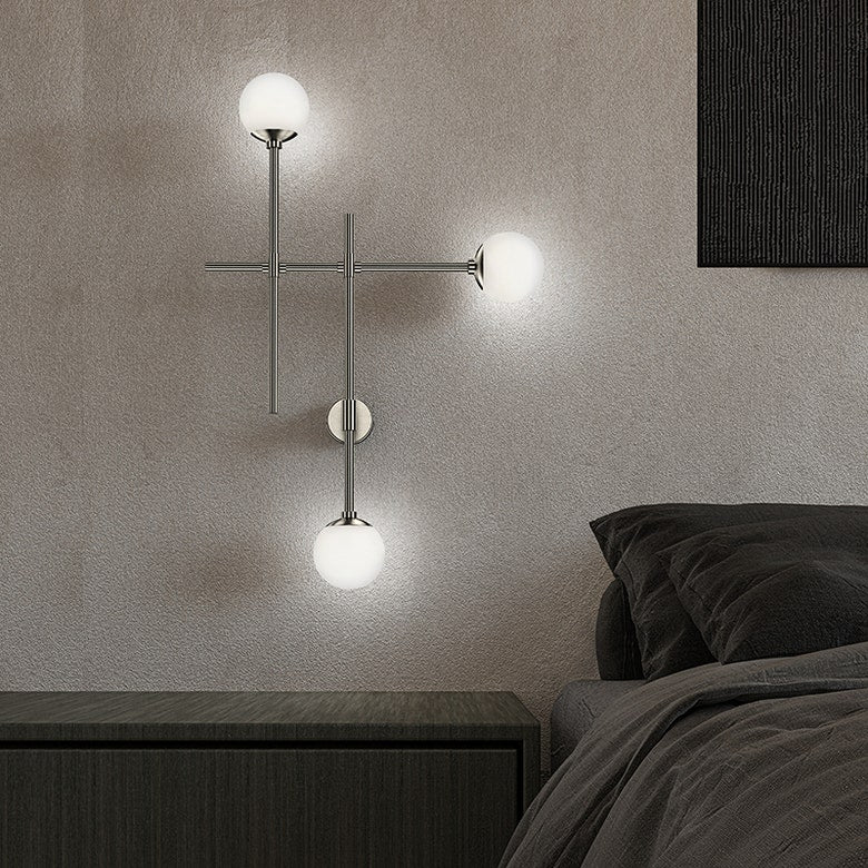 Sabon Triple Sconce by SONNEMAN 2063 - Modern 3-Light Fixture with Dimmable LED and Polished Finish