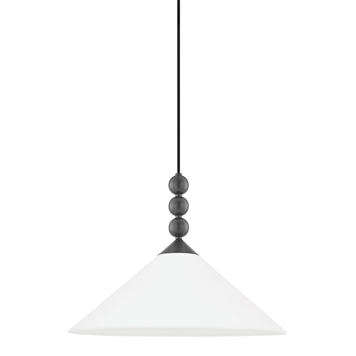 Mitzi Sang Pendant Light, 14.75" Height, Adjustable Dimmable Fixture with Aged Brass and Linen Shade