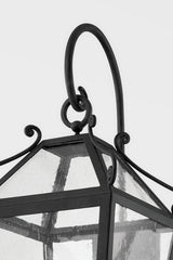 Santa Barbara County Medium Outdoor Wall Sconce By Troy Lighting, Dimmable, French Iron Finish, 25.75" Height