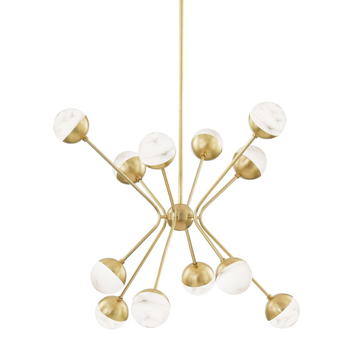 Saratoga 12-Light Chandelier by Hudson Valley Lighting 2836-AGB