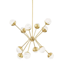 Saratoga 12-Light Chandelier by Hudson Valley Lighting 2836-AGB