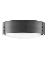 Sawyer Medium Flush Mount Ceiling Light, 3-Light Candelabra, Weather-Resistant with Etched Glass Shade