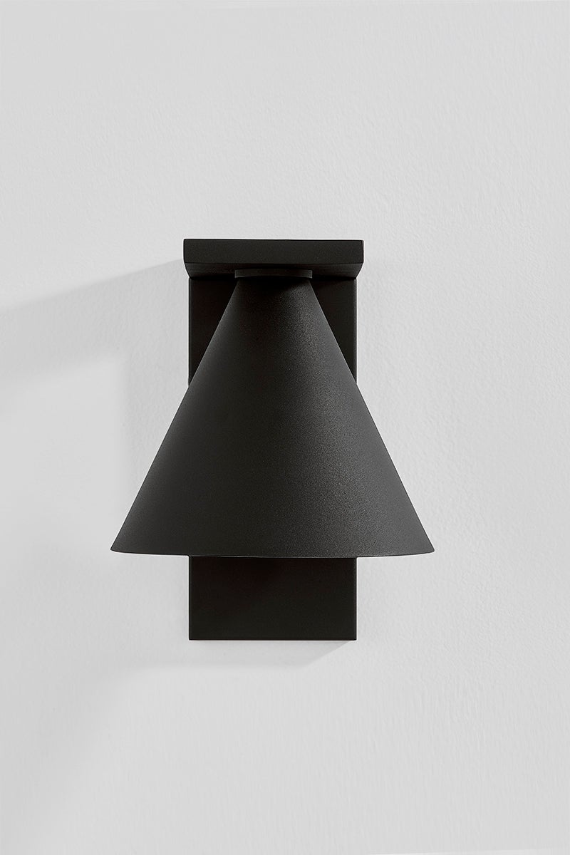 Sean Outdoor Wall Sconce by Troy Lighting - Dimmable, Minimalist Design, ETL Wet Rated, Textured Black Finish