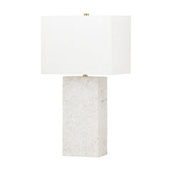 Seismic Table Lamp By Troy Lighting, 26.75" Height, Solid Bansra Marble Base, Dimmable, Patina Brass Finish