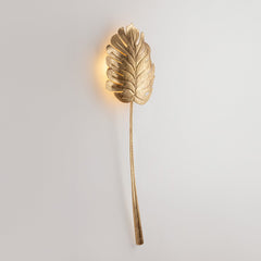 Seychelles Sconce 42" Height by Corbett Lighting - Gesso White & Vintage Gold Leaf, UL Damp Rated