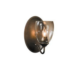 Simple Lines Wall Sconce by Hubbardton Forge, Artisan Crafted, Custom Finish Options, E12 Base