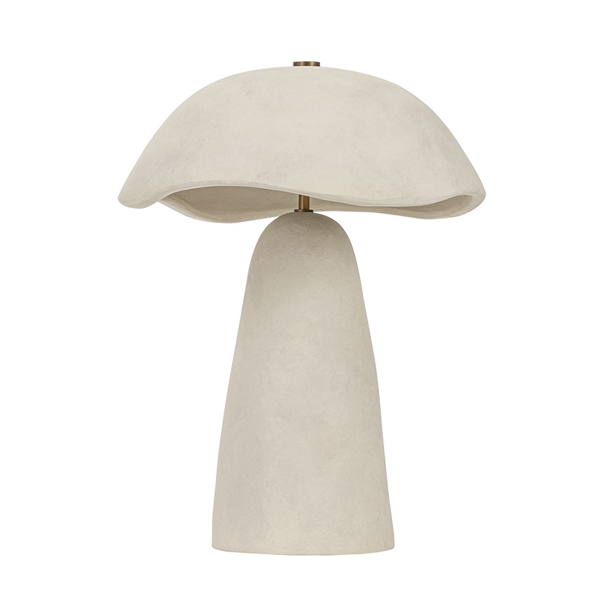 Soloma Table Lamp 20.75" High Artisan White Ceramic Shade Dimmable Patina Brass Finish