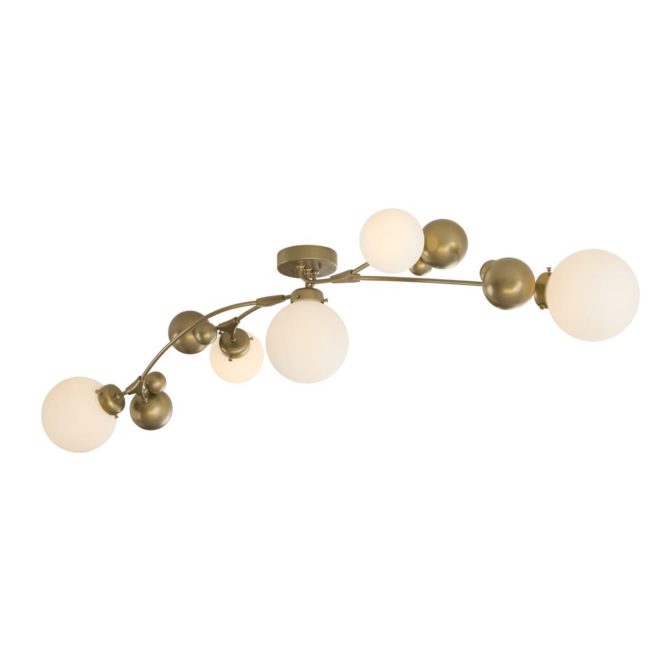 Hubbardton Forge Sprig 5-Light Semi-Flush Fixture in Multiple Finishes, Dimmable, UL Damp Rated