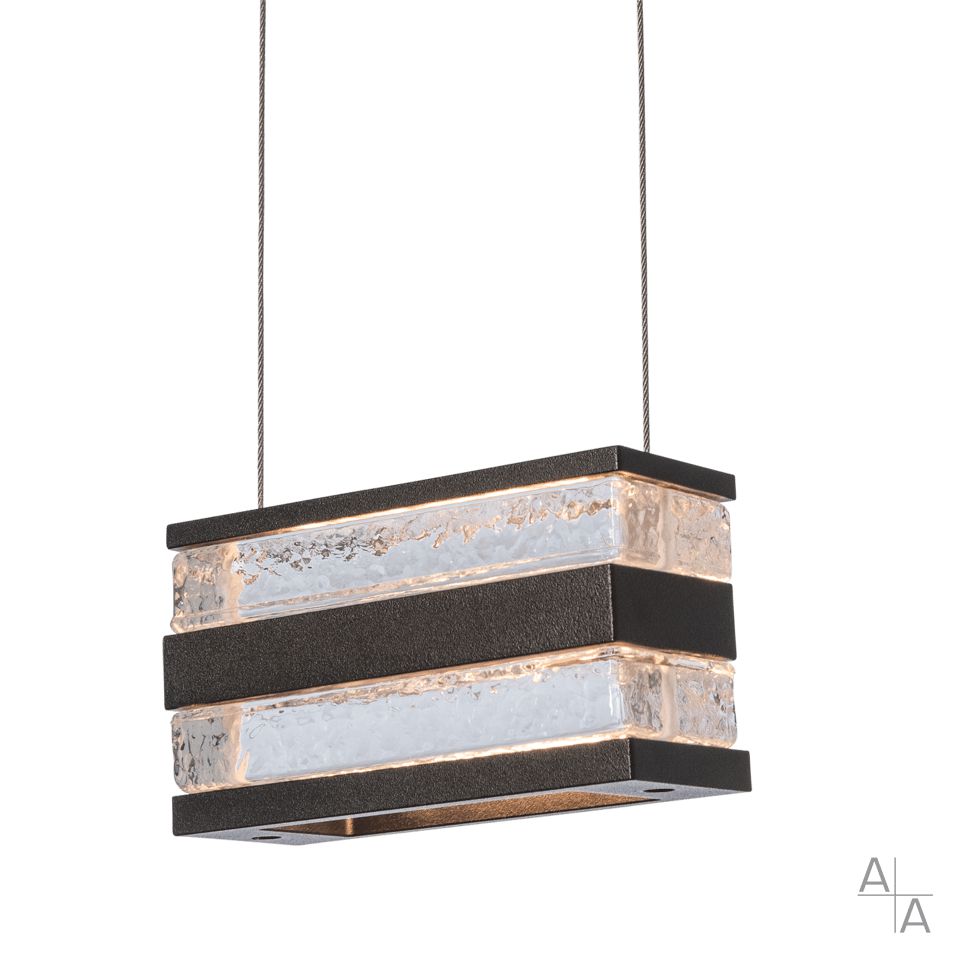 Stacks LED Pendant Light by Hubbardton Forge, Adjustable Height, 4.5W LED, Multiple Finish Options