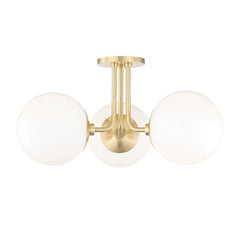 Stella 3-Light Semi-Flush Ceiling Light by Mitzi H105603