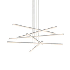 Stix 6-Arm LED Chandelier by SONNEMAN with Dimmable Functionality, Energy-Efficient Design, 8600 Lumens