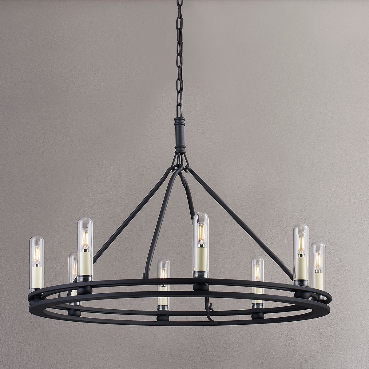 Sutton Outdoor Chandelier by Troy Lighting F6233-TBK