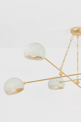 Turner 6-Light Chandelier - Modern Retro Design in Limewash Plaster by Hudson Valley Lighting