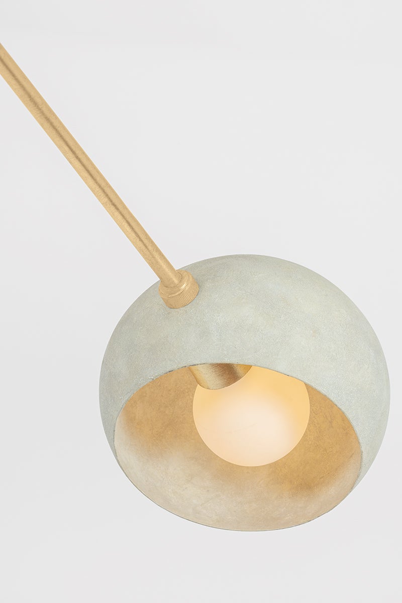 Turner 6-Light Chandelier - Modern Retro Design in Limewash Plaster by Hudson Valley Lighting