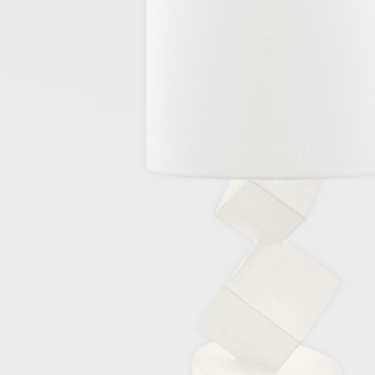 Tannersville Table Lamp 23in Height With Geometric Base And Linen Shade By Troy Lighting