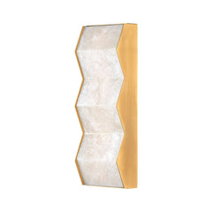 Tanzanite Sconce by Corbett Lighting, 11W LED, Dimmable, Elegant Alabaster Design, ETL Damp Rated