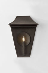 Tehama 20.5" Large Outdoor Wall Sconce by Troy Lighting in French Iron, Dimmable, Weatherproof