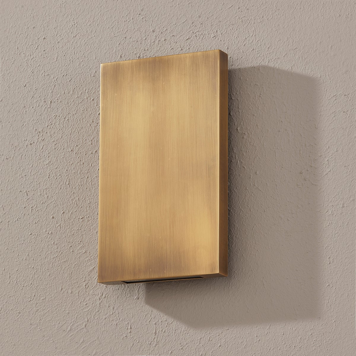 Thayne Medium Wall Sconce by Troy Lighting - Patina Brass Finish, LED, Dimmable, Weather Resistant