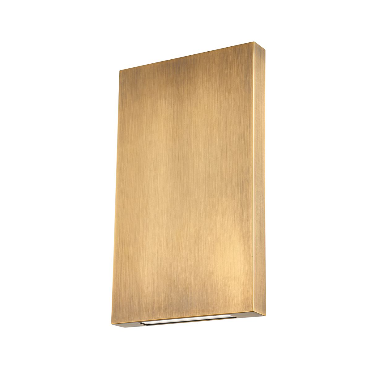 Thayne Medium Wall Sconce by Troy Lighting - Patina Brass Finish, LED, Dimmable, Weather Resistant