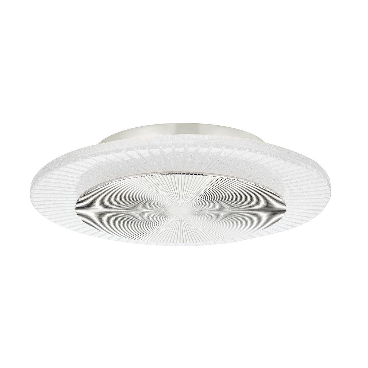 Topaz Ceiling Light by Corbett Lighting, Dimmable LED Fixture with Clear Glass Shade, Polished Nickel Finish