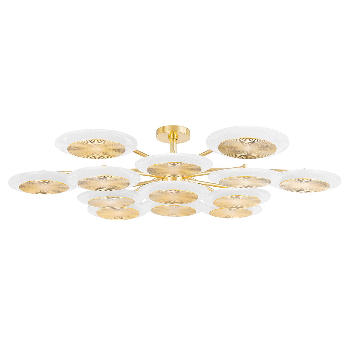 Topaz Large Semi-Flush Ceiling Light by Corbett Lighting 328-57