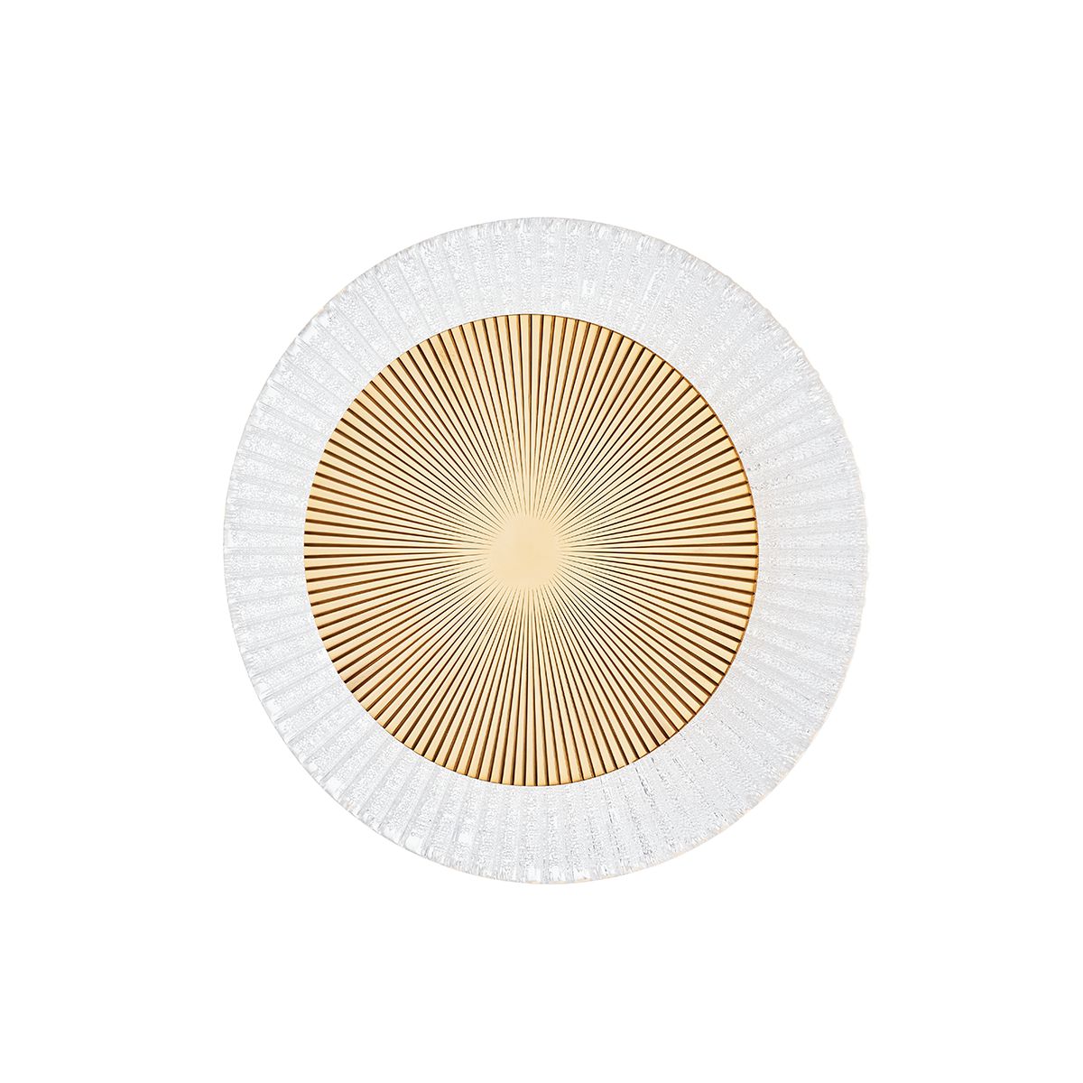 Topaz Sconce by Corbett Lighting, Dimmable LED Wall Fixture, Polished Brass/Nickel, 650 Lumens