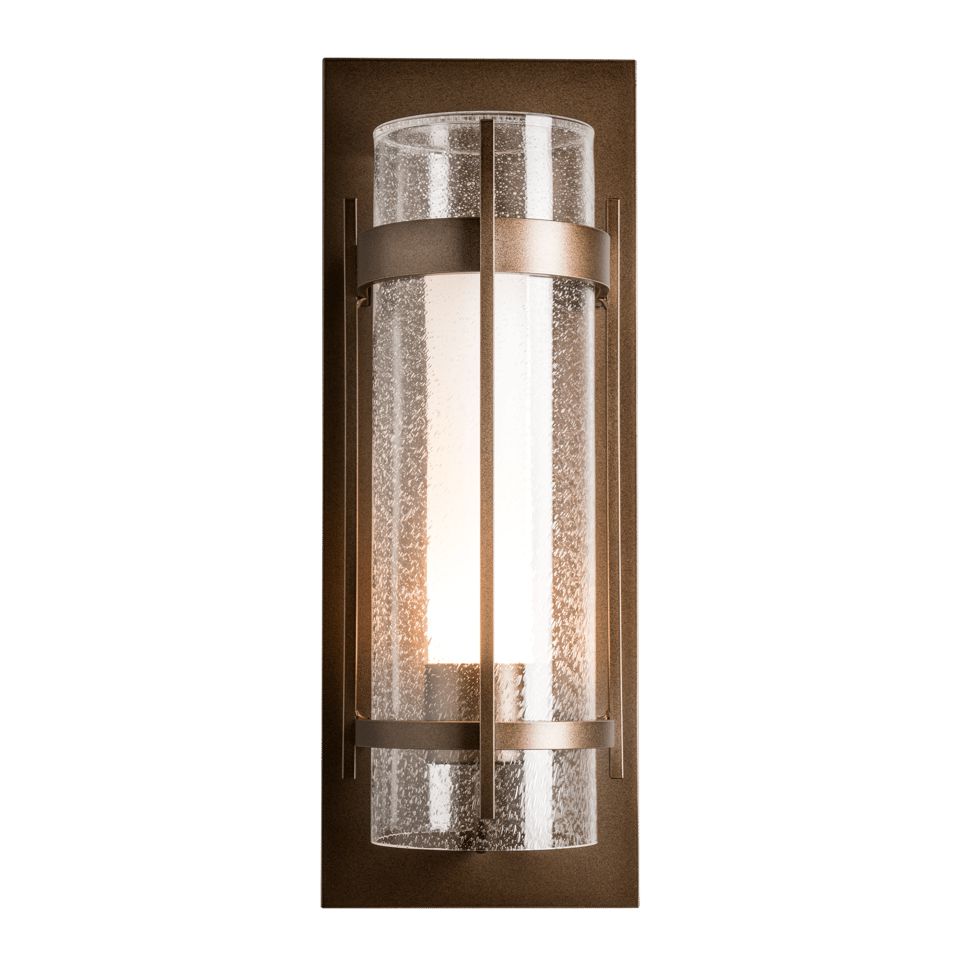 Torch Large Outdoor Sconce by Hubbardton Forge, Dimmable, Weather-Resistant, Multiple Finish Options