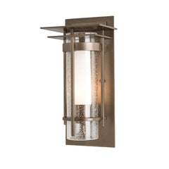 Torch Small Outdoor Sconce 12.5" Tall by Hubbardton Forge with Dimmable E12 Bulb, UL Wet Rated