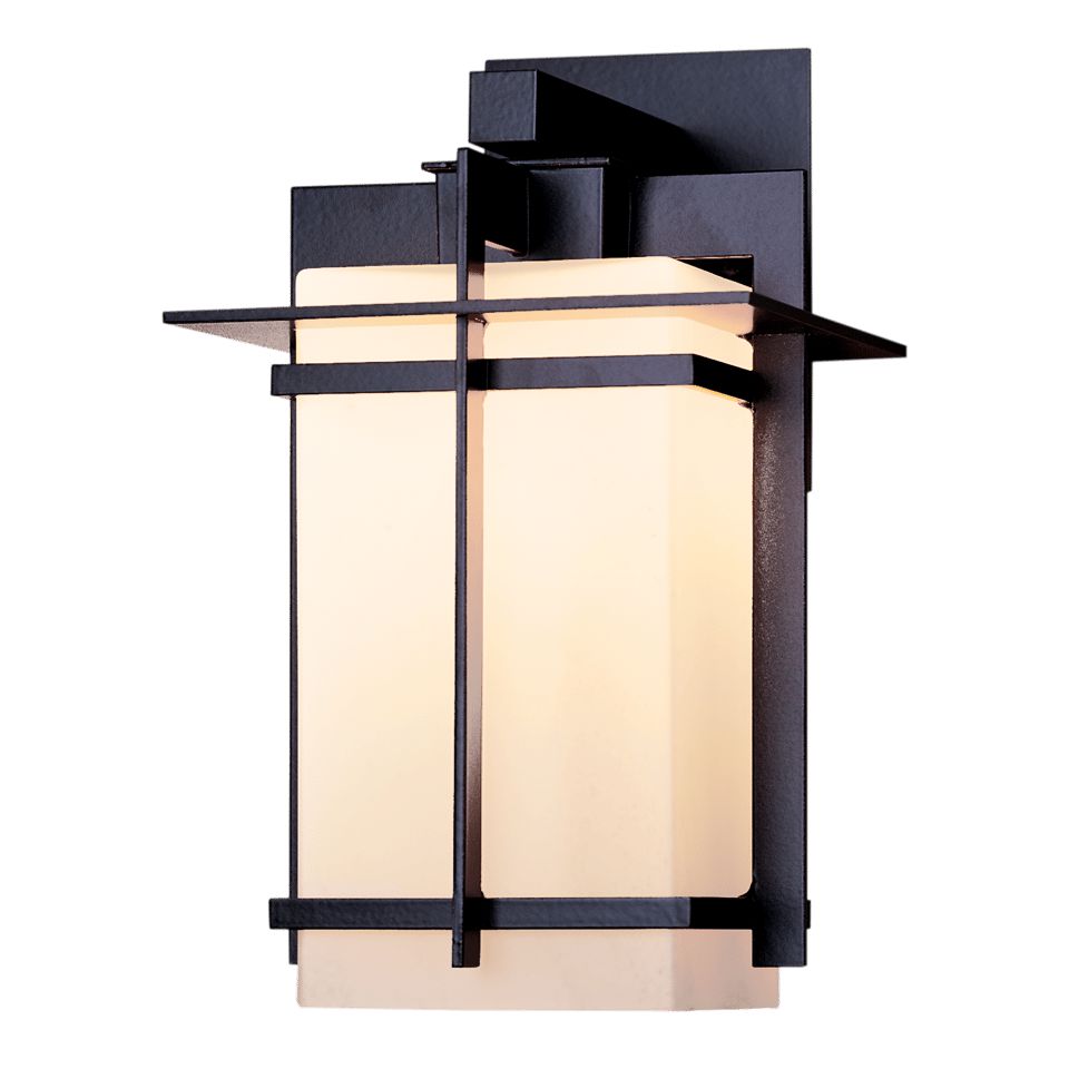 Tourou Large Outdoor Sconce by Hubbardton Forge, Dimmable, Opal Glass, 100W, Various Finishes