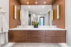 Tribeca Vanity Light 10W Dimmable LED by Hudson Valley Lighting with Alabaster Shade and Damp Rating