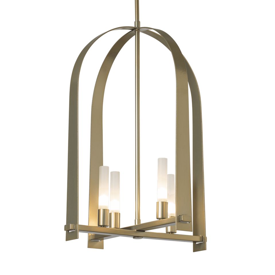 Triomphe 4-Light Pendant by Hubbardton Forge – Artisan Handmade, Dimmable, Elegant Arch Design