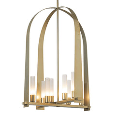 Hubbardton Forge Triomphe 8-Light Pendant Fixture, Dimmable, Multiple Finishes, UL Damp Rated