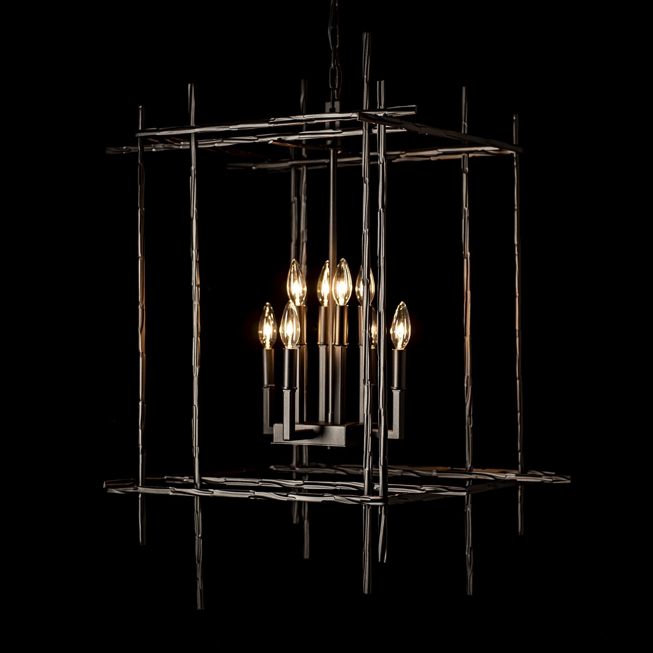 Tura 8-Light Large Chandelier by Hubbardton Forge - Handcrafted Artistry & Dimmable Lighting