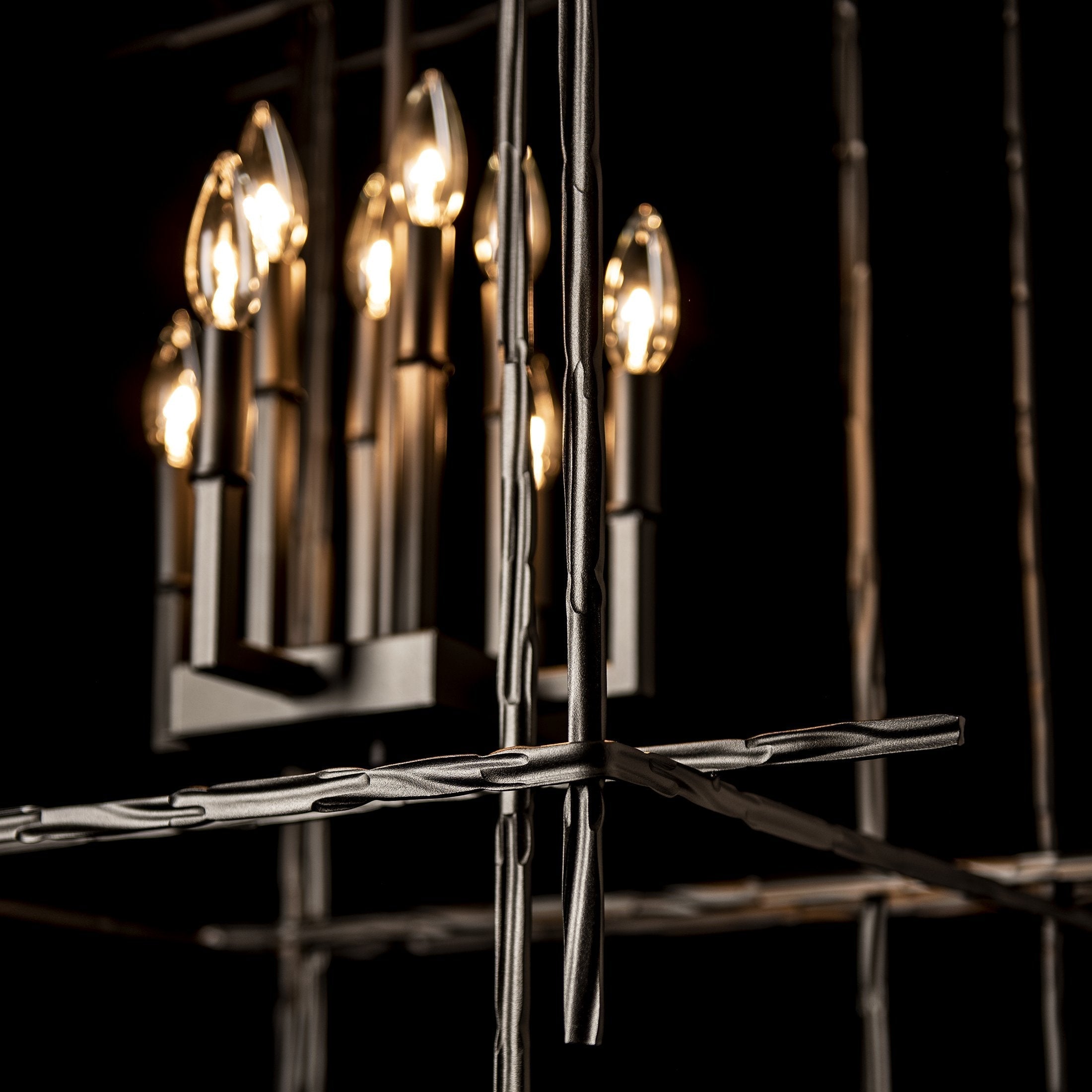 Tura 8-Light Large Chandelier by Hubbardton Forge - Handcrafted Artistry & Dimmable Lighting