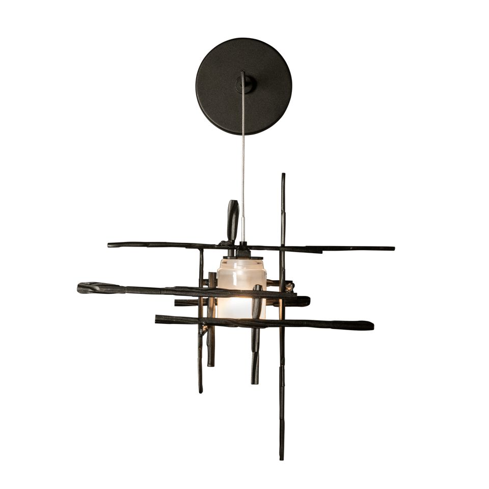 Tura Frosted Glass Low Voltage Sconce by Hubbardton Forge 201396