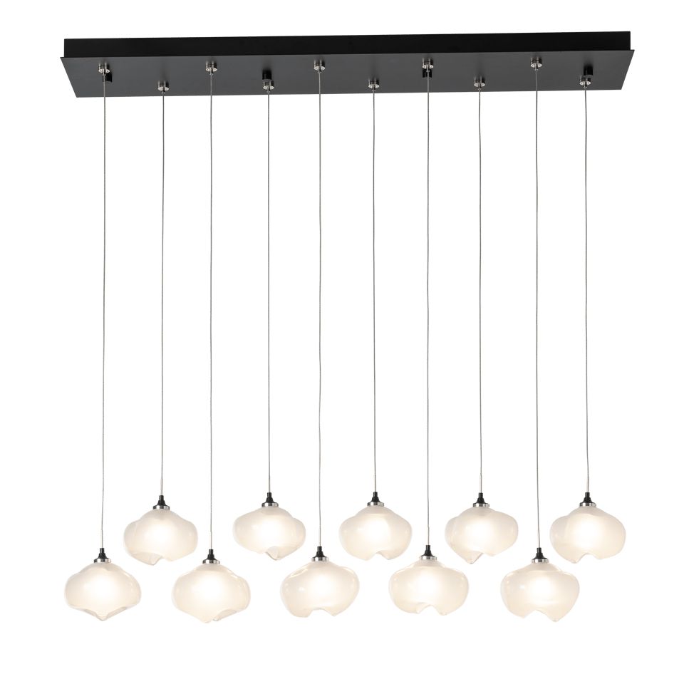 Hubbardton Forge Ume 10-Light Pendant With Adjustable Height And Dimmable Ume Glass Shades